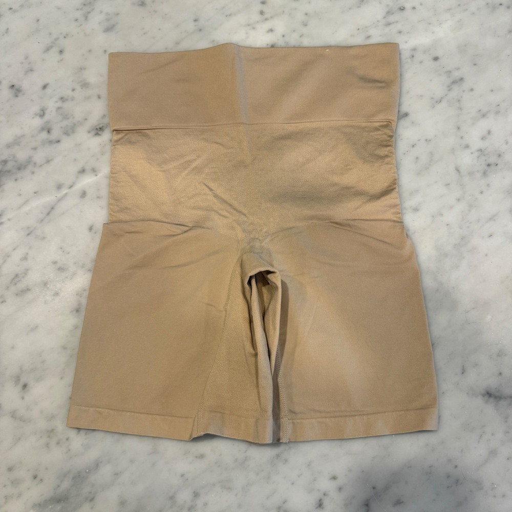 Cacique The Slimmer High-Waist Short Tan Shapewear Size 14/16 2962